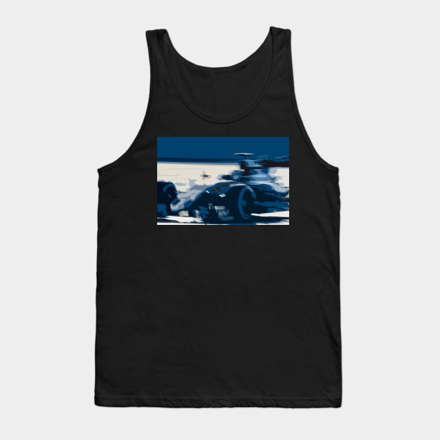 Blue Racer Tank Top by MiRaFoto